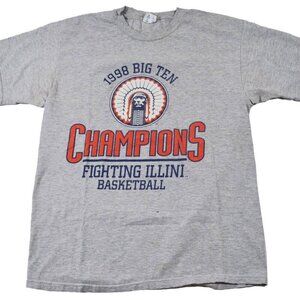 Illinois Fighting Illini 1998 Basketball Champions Retro Tee T-Shirt 166